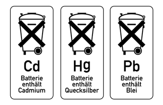 Rücknahme von Batterien gemäß Batteriegesetz (BattG)