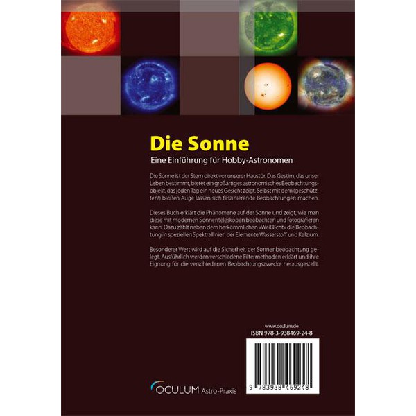 Oculum Verlag Buch Die Sonne-Eine Einführung für Hobby-Astronomen