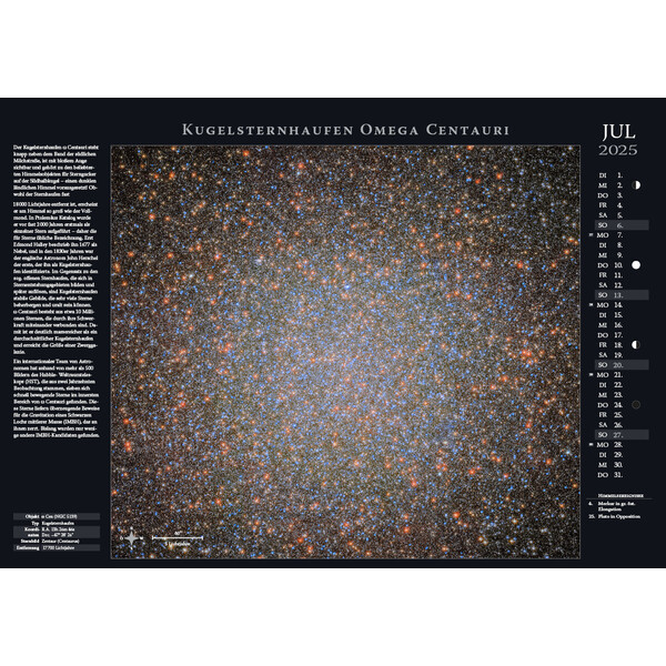 Astronomie-Verlag Weltraum-Kalender 2025