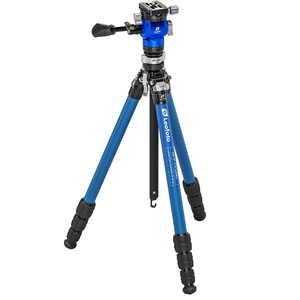 Leofoto Carbon-Dreibeinstativ LY-224C Mr.Y + Videoneiger BV-0R + Nivellierbasis LB-38 blau