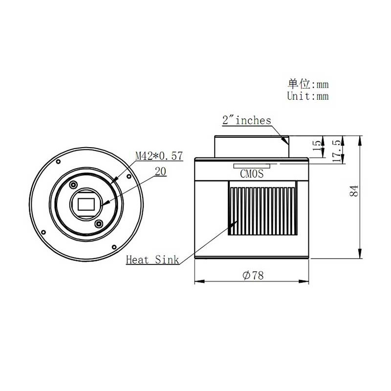 ZWO Kamera ASI 174 MM-Cool Mono