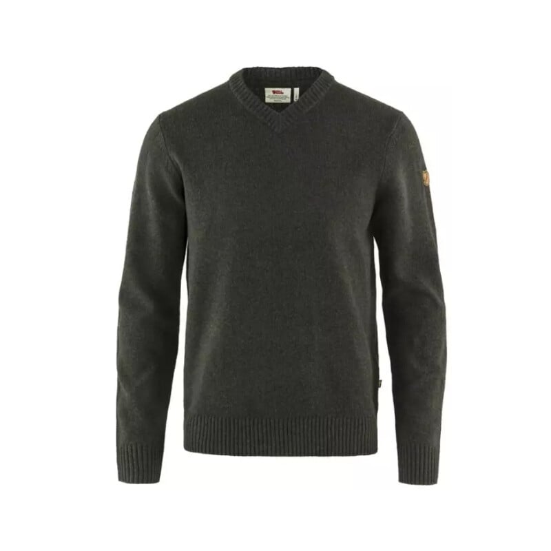 Fjällräven Övik V-neck Sweater M, 633 Dark Olive, Gr. XXL