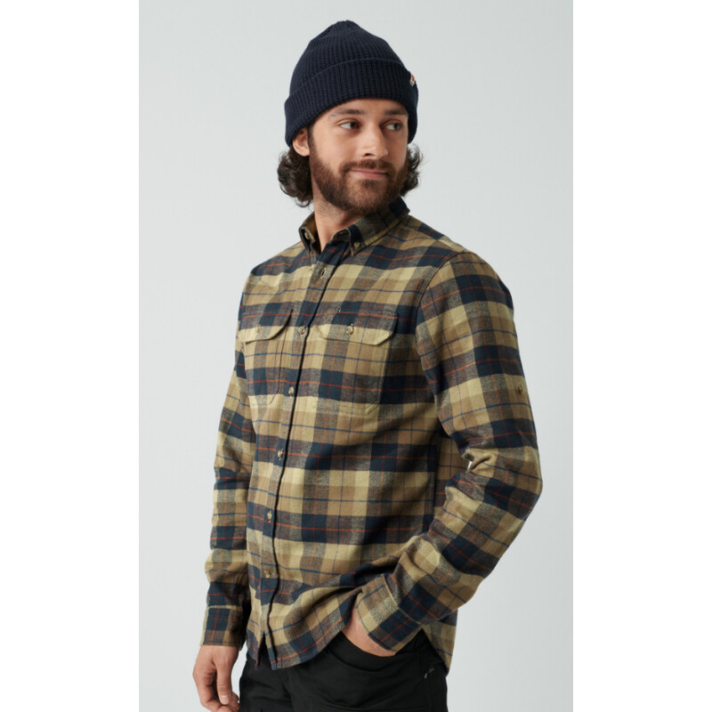 Fjällräven Singi Heavy Flannel Shirt M, 227 Dark Sand, Gr. M