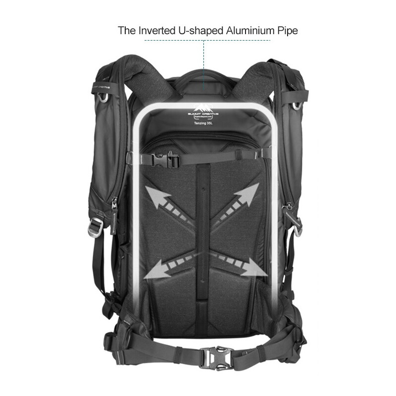 Summit-Creative Tenzing Zip Top Backpack 25l orange