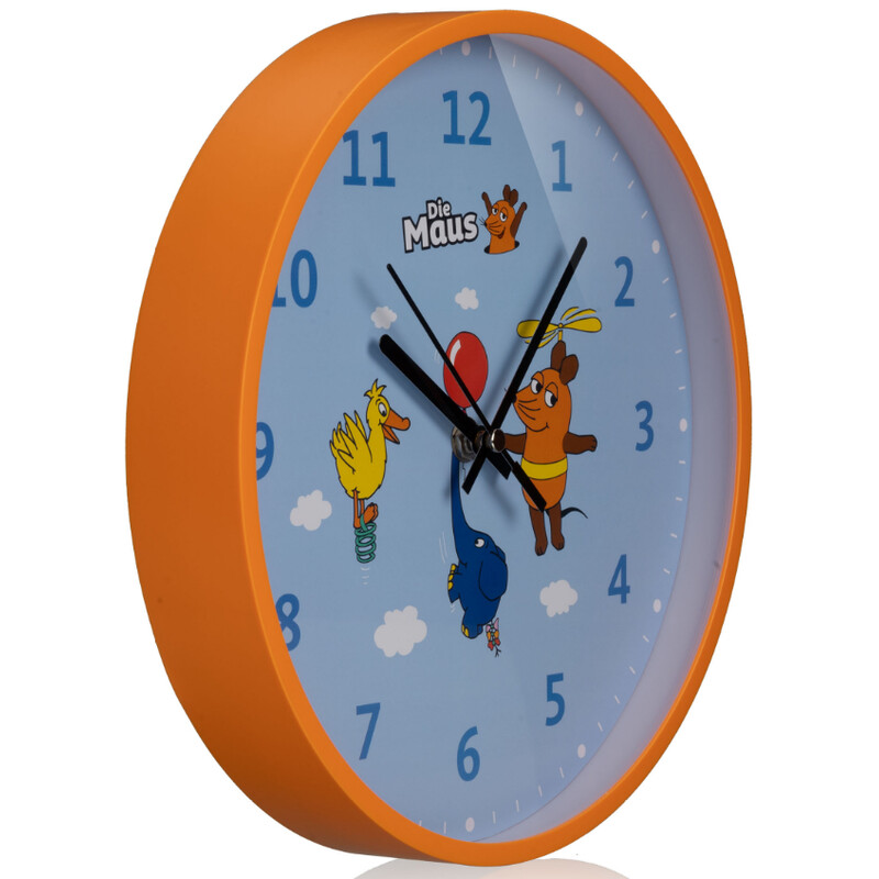 DieMaus Kinderwanduhr blau