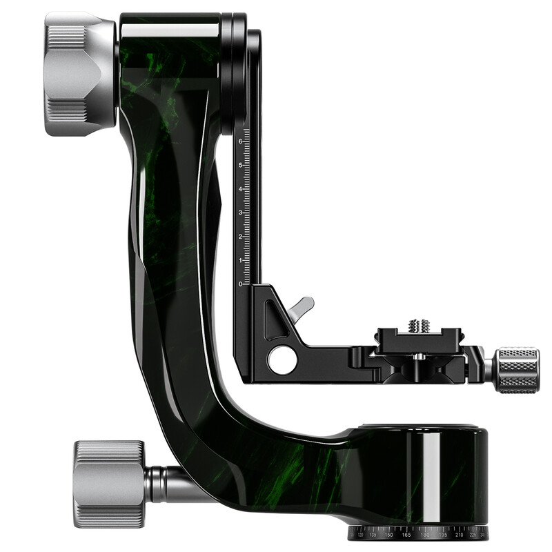 Leofoto 2-Wege-Neiger PG-3 Carbon-Gimbal green