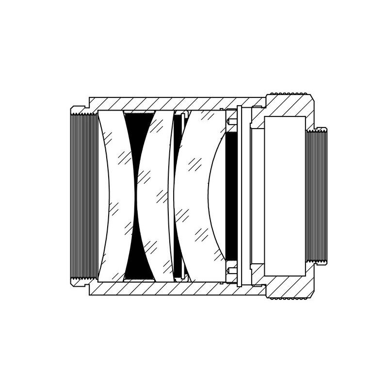 TS Optics Flattener/Reducer 0,8x AP 102/714